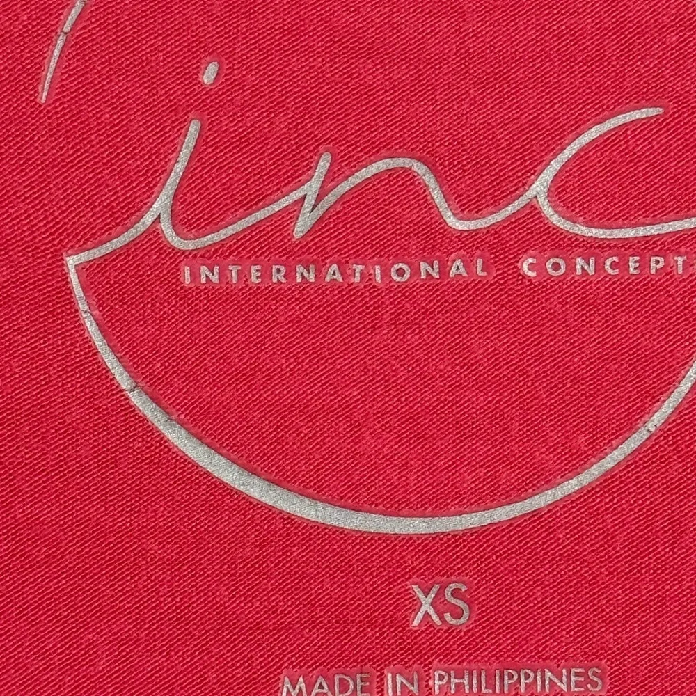 INC coral open cardigan